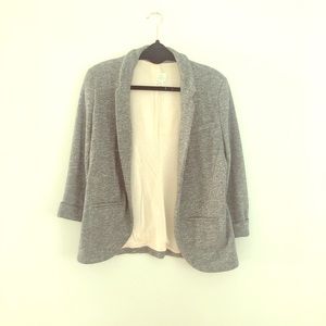 LC by Lauren Conrad Grey Cotton blazer